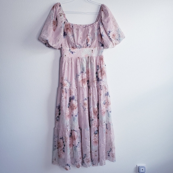 Baltic Born Annabeth Midi Dress Midi Floral New Without Tags - Picture 2 of 10